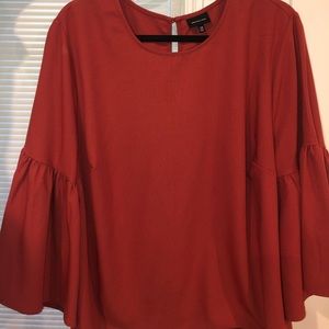 Burnt orange blouse